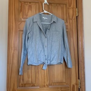 MADEWELL tie front shirt